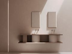 Mobile lavabo sospeso doppio con lavabo integrato&nbsp;TAB� - BUTO DESIGN