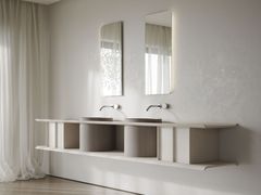 Mobile lavabo doppio sospeso con lavabo integrato&nbsp;TAB� - BUTO DESIGN