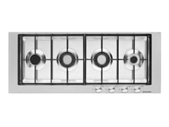 Piano cottura a gas da incasso in acciaio inox&nbsp;1PBF104 - BARAZZA