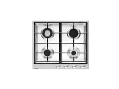 Piano cottura a gas da incasso in acciaio inox&nbsp;1PBF64 - BARAZZA