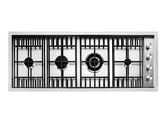 Piano cottura a gas da incasso filo top in acciaio inox&nbsp;1PLB3T - BARAZZA