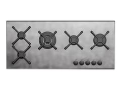 Piano cottura a gas da incasso in acciaio inox&nbsp;1PUN105 - BARAZZA