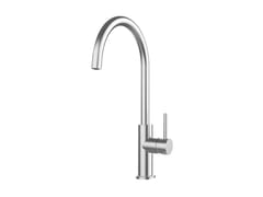 Miscelatore da cucina in acciaio inox con bocca girevole&nbsp;B_OPEN 1RUBBO1S - BARAZZA