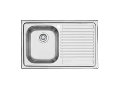 Lavello a una vasca da incasso in acciaio inox con gocciolatoio&nbsp;B_FAST 1LFS81D 1LFS81S - BARAZZA