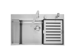 Lavello da incasso a una vasca in acciaio inox&nbsp;B_FREE 1LBF9K - BARAZZA