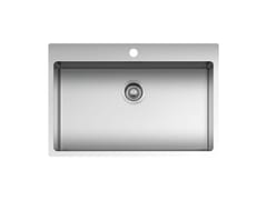 Lavello a una vasca da incasso in acciaio inox&nbsp;B_SMART 1LBS81 - BARAZZA
