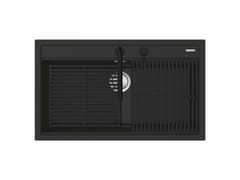 Lavello da incasso a una vasca in materiale composito&nbsp;CITY 1LCY91NK - BARAZZA