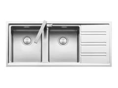 Lavello da incasso a 2 vasche in acciaio inox&nbsp;EASY 1LES12RD / 1LES12RS - BARAZZA