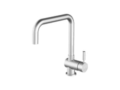 Miscelatore da cucina da piano in acciaio inox&nbsp;EASY STEEL 1RUBESS - BARAZZA