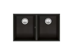 Lavello a 2 vasche sottotop in materiale composito&nbsp;SOUL 1QSO82NS - BARAZZA