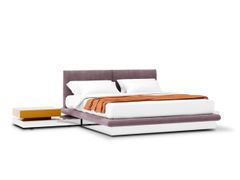 Letto matrimoniale imbottito&nbsp;AURA SLIM - BAXTER