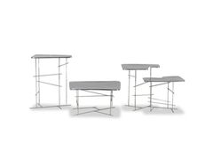 Tavolino in acciaio inox&nbsp;COPENAGHEN - BAXTER