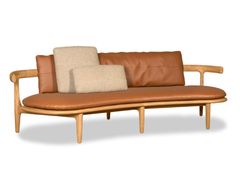 Divano da giardino curvo in legno&nbsp;HIMBA OUTDOOR - BAXTER