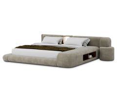 Letto matrimoniale imbottito&nbsp;NADIR - BAXTER