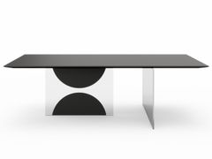 Tavolo con base in vetro&nbsp;VOLIE' - BERLONI