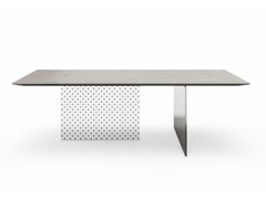 Tavolo con base in vetro&nbsp;SCACCO - BERLONI