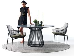 Tavolo da giardino rotondo con base centrale&nbsp;CARL DINING - BERTO