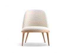 Poltrona in tessuto con base in rovere&nbsp;KIM - BERTO