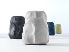 Pouf rotondo in fibra di vetro e cemento&nbsp;STARDUST - BERTO