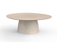 Tavolino da giardino rotondo in calcestruzzo&nbsp;LEVIT S - BETONI