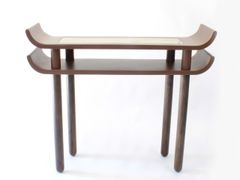 Consolle rettangolare in legno e resina&nbsp;SLEDGE - BINOME