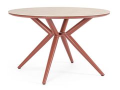 Tavolo da giardino rotondo in alluminio verniciato a polvere&nbsp;CABAS - ANDREA BIZZOTTO