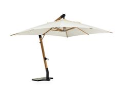 Ombrellone rettangolare in teak con palo laterale&nbsp;CAPUA - ANDREA BIZZOTTO