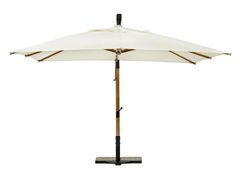 Ombrellone in teak con palo laterale&nbsp;CAPUA - ANDREA BIZZOTTO