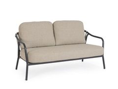 Divano da giardino in tessuto e alluminio a 2 posti&nbsp;EDVIGE - ANDREA BIZZOTTO