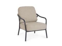 Poltrona da giardino in tessuto e alluminio con braccioli&nbsp;EDVIGE - ANDREA BIZZOTTO