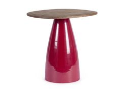 Tavolino alto in acciaio e legno&nbsp;STANLEY - ANDREA BIZZOTTO