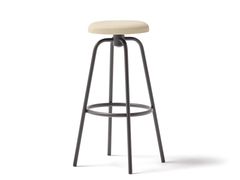 Sgabello alto girevole con seduta imbottita&nbsp;BOWLER - OMBRIA FACTORY