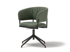 SEDIA SU TRESPOLO AD ALTEZZA REGOLABILE GIREVOLE IN TESSUTO&nbsp;RC METAL SOFT - OMBRIA FACTORY