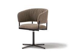 SEDIA GIREVOLE IN TESSUTO CON BRACCIOLI&nbsp;RC METAL SOFT - OMBRIA FACTORY