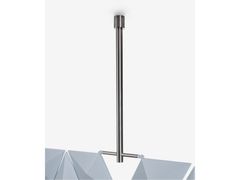 Attacco a soffitto a lunghezza fissa per divisori&nbsp;SISTEMA DI SOSPENSIONE FACET � ACCIAIO INOX SPAZZOLATO - BLOOMMING