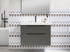 Mobile lavabo sospeso in HDF con lavabo integrato&nbsp;DELEITE - DIBANNI DESIGN