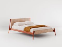 Letto matrimoniale con struttura in cuoio e metallo&nbsp;JACK-E - BOLZAN S.R.L. - SOCIET� BENEFIT