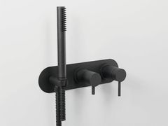 Rubinetto per doccia / vasca a 3 fori da incasso con piastra&nbsp;ON MAXI - MARIO BONGIO