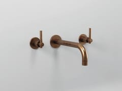 Rubinetto per lavabo a 3 fori a muro&nbsp;T LEVER - MARIO BONGIO