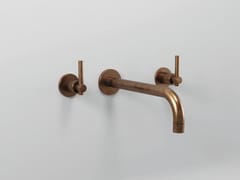 Rubinetto per lavabo a 3 fori a muro&nbsp;T LEVER - MARIO BONGIO