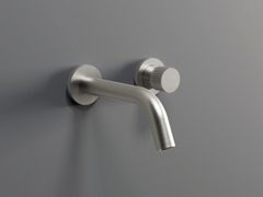 Miscelatore per lavabo monocomando a muro in acciaio inox&nbsp;TIME2020 T&LEVER - MARIO BONGIO