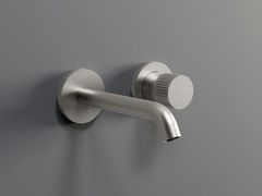 Miscelatore per lavabo a muro monocomando in acciaio inox&nbsp;TIME2020 T&LEVER - MARIO BONGIO