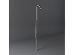 Colonna doccia da terra in acciaio inox con doccetta&nbsp;WELLNESS - MARIO BONGIO