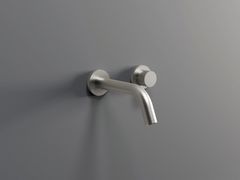 Miscelatore per lavabo a 2 fori a muro in acciaio inox&nbsp;TIME2020 - MARIO BONGIO