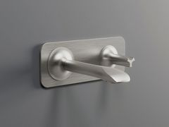 Miscelatore per lavabo a muro a 2 fori in acciaio inox&nbsp;TOOLS - MARIO BONGIO