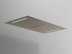 Soffione doccia da incasso a soffitto in acciaio con cromoterapia&nbsp;WELLNESS - MARIO BONGIO