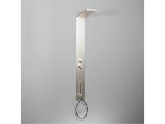 Colonna doccia a parete termostatica in acciaio con doccetta&nbsp;WELLNESS - MARIO BONGIO