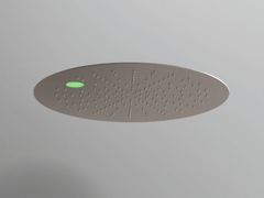 Soffione doccia rotondo a soffitto in acciaio con cromoterapia&nbsp;WELLNESS - MARIO BONGIO