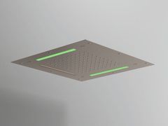 Soffione doccia da incasso in acciaio con getto nebulizzato e cromoterapia&nbsp;WELLNESS - MARIO BONGIO