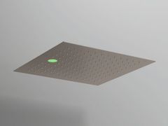 Soffione doccia quadrato a pioggia in acciaio con cromoterapia&nbsp;WELLNESS - MARIO BONGIO